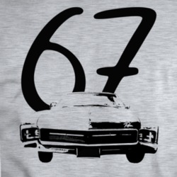 1967 Riviera Grill View With Year Sport Grey T Shirt