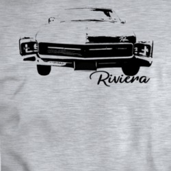 1967 Riviera Grill View With Model Name Sport Grey T Shirt