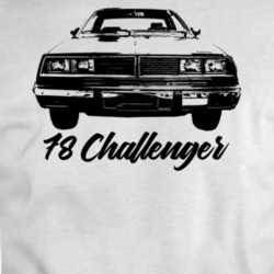 1978 Challenger Grill View With Model Year Light Color T Shirt