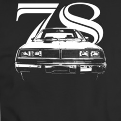 1978 Challenger Grill View With Year Dark Color T Shirt