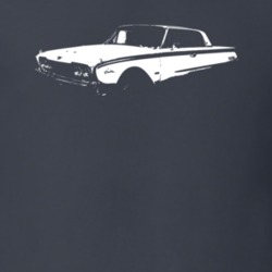 1960 Galaxie Three Quarter Angle View Charcoal Grey T Shirt