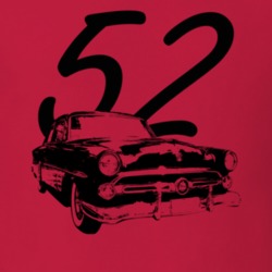 1952 Customline Three Quarter Angle View With Year Red T Shirt