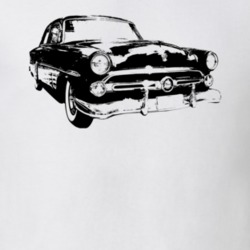1952 Customline Three Quarter Angle View White T Shirt