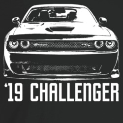 2019 Challenger Grill View With Model Year Dark Color T Shirt