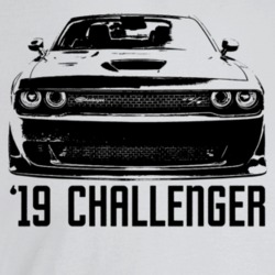 2019 Challenger Grill View With Model Year Light Color T Shirt