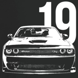 2019 Challenger Grill View With Year Dark Color T Shirt