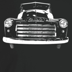 1949 Gmc 100 Truck Grill View Dark Color T Shirt