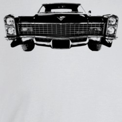 1967 Cadillac Deville Grill View Light Color T Shirt