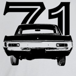 1971 Scamp Rear View With Year Light Color T Shirt