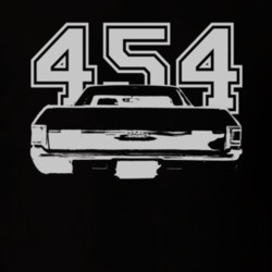 1973 GMC SPRINT Faded Look Rear View White Graphic With Engine Size Da