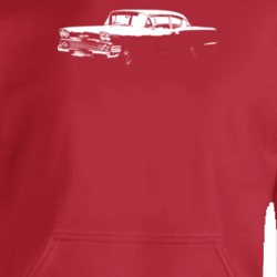 1958 Delray Three Quarter Angle View Super Comfy Dark Color Hoodie