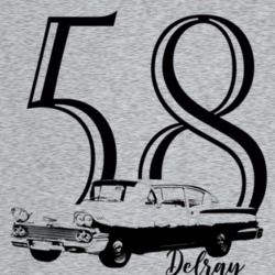 1958 Delray Three Quarter Angle View With Year And Model Name Super Co