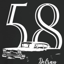 1958 Delray Three Quarter Angle View With Year And Model Name Super Co