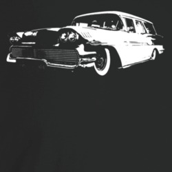 1958 Brookwood Wagon Three Quarter Angle View Super Comfy Dark Color T