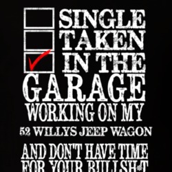 Single Taken In The Garage With 1952 Willys Wagon Funny Dark Color T S