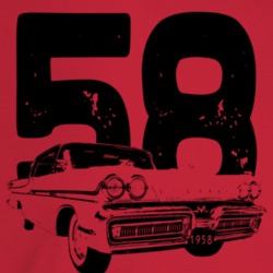 1958 Park Lane Three Quarter Angle View With Year Light Color T Shirt