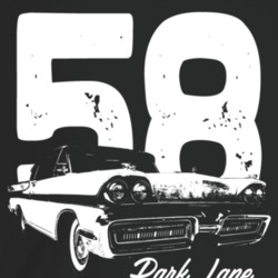 1958 Park Lane Three Quarter Angle View With Year And Model Name Dark 