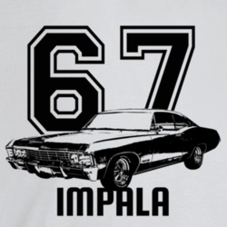 1967 Impala Three Quarter Angle View With Year And Model Name Light Co