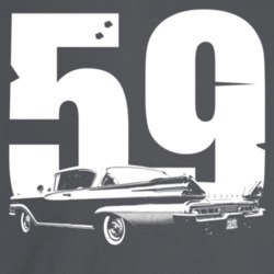 1959 Park Lane Three Quarter Rear Angle View With Year Dark Color T Sh