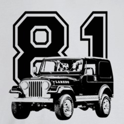 1981 Jeep Cj-7 Laredo Three Quarter Angle View With Year Light Color T