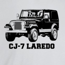 1981 Jeep Cj-7 Laredo Three Quarter Angle View With Model Name Light C