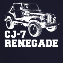 1986 Jeep Cj-7 Renegade Three Quarter Angle View With Model Name Dark 