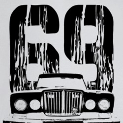 1969 Gladiator Grill View With Year And Model Name Light Color T Shirt
