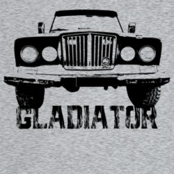 1969 Gladiator Grill View With Model Name Light Color T Shirt