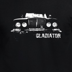 1969 Gladiator Grill View With Model Name Dark Color T Shirt
