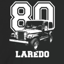 1980 Jeep Cj-7 Laredo Three Quarter Angle View With Year And Model Nam