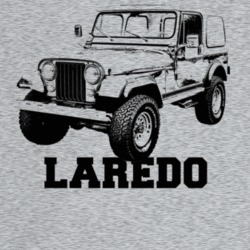 1980 Jeep Cj-7 Laredo Three Quarter Angle View With Model Name Light C