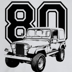 1980 Jeep Cj-7 Laredo Three Quarter Angle View With Year Light Color T