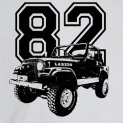 1982 Jeep Cj-7 Laredo Three Quarter Angle View With Year Light Color T