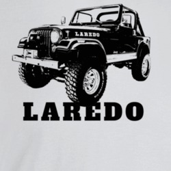 1982 Jeep Cj-7 Laredo Three Quarter Angle View With Model Name Light C