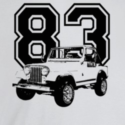 1983 Jeep Cj-7 Laredo Three Quarter Angle View With Year Light Color T