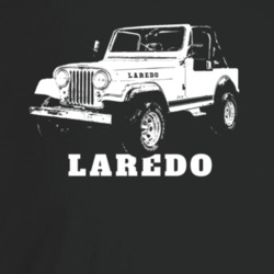 1983 Jeep Cj-7 Laredo Three Quarter Angle View With Model Name Dark Co