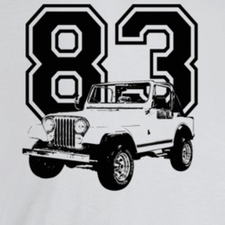 1984 Jeep Cj-7 Laredo Three Quarter Angle View With Year Light Color T