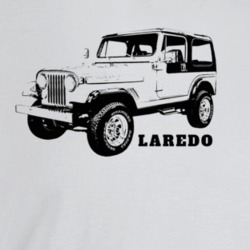 1985 Jeep Cj-7 Laredo Three Quarter Angle View With Model Name Light C