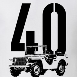1940 Pygmy Army Jeep Three Quarter Angle View With Year and Model Name