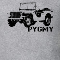 1940 Pygmy Army Jeep Three Quarter Angle View With Model Name Light Co