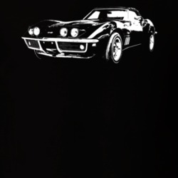 1969 Corvette Three Quarter View Dark Color T Shirt