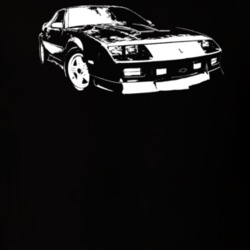 1991 Camaro Three Quarter View With Year Dark Color T Shirt