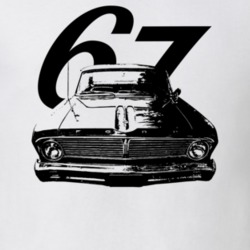 1967 Falcon Grill View With Year Light Color T Shirt
