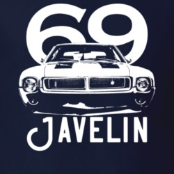 1969 Amc Grill View With Year And Model Dark Color T Shirt