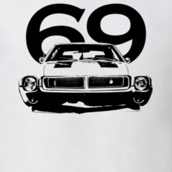 1969 Amc Grill View With Year Light Color T Shirt