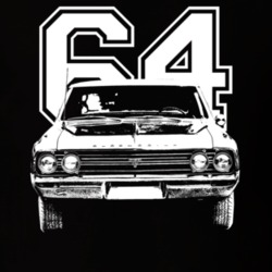 1964 Cutlass Grill View With Year Dark Color T Shirt