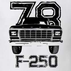 1978 F 250 Grill View With Year And Model Light Color T Shirt
