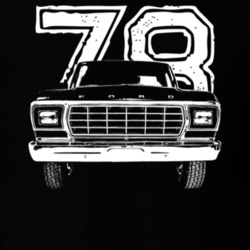 1978 F 250 Grill View With Year Dark Color T Shirt