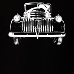 1946 Chevy Pickup Grill View Dark Color T Shirt