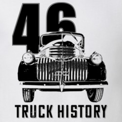 1946 Chevy Pickup Grill View With Year And Slogan Light Color T Shirt